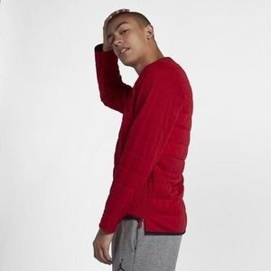 NEW Men's Medium | NIKE Air Jordan AeroLayer Quilted Tech Jacket Coat Red M 8897
